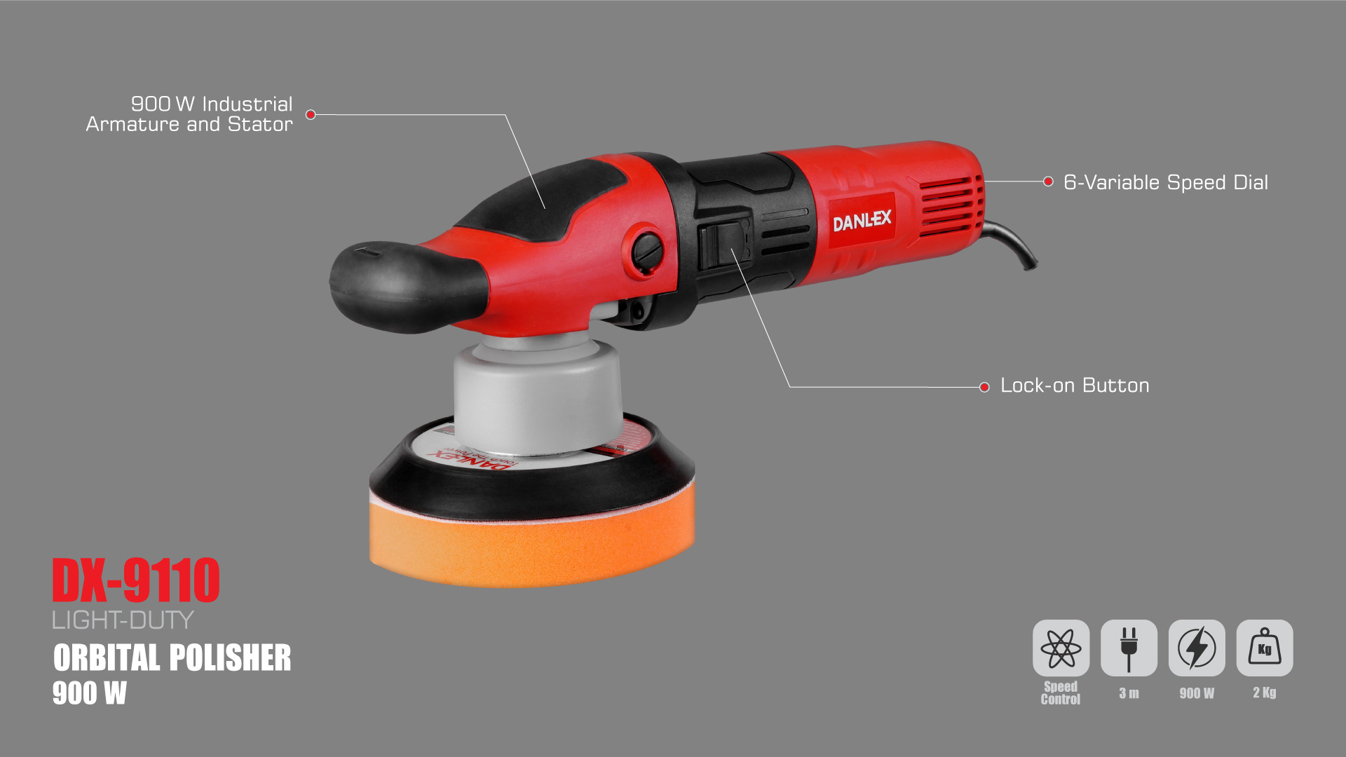 danlex 150mm polisher dx-9110 information