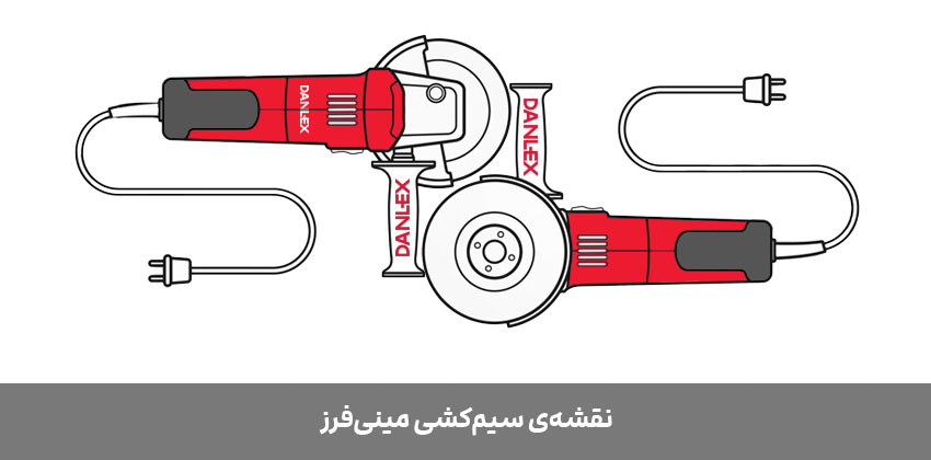 نقشه سیم کشی مینی فرز