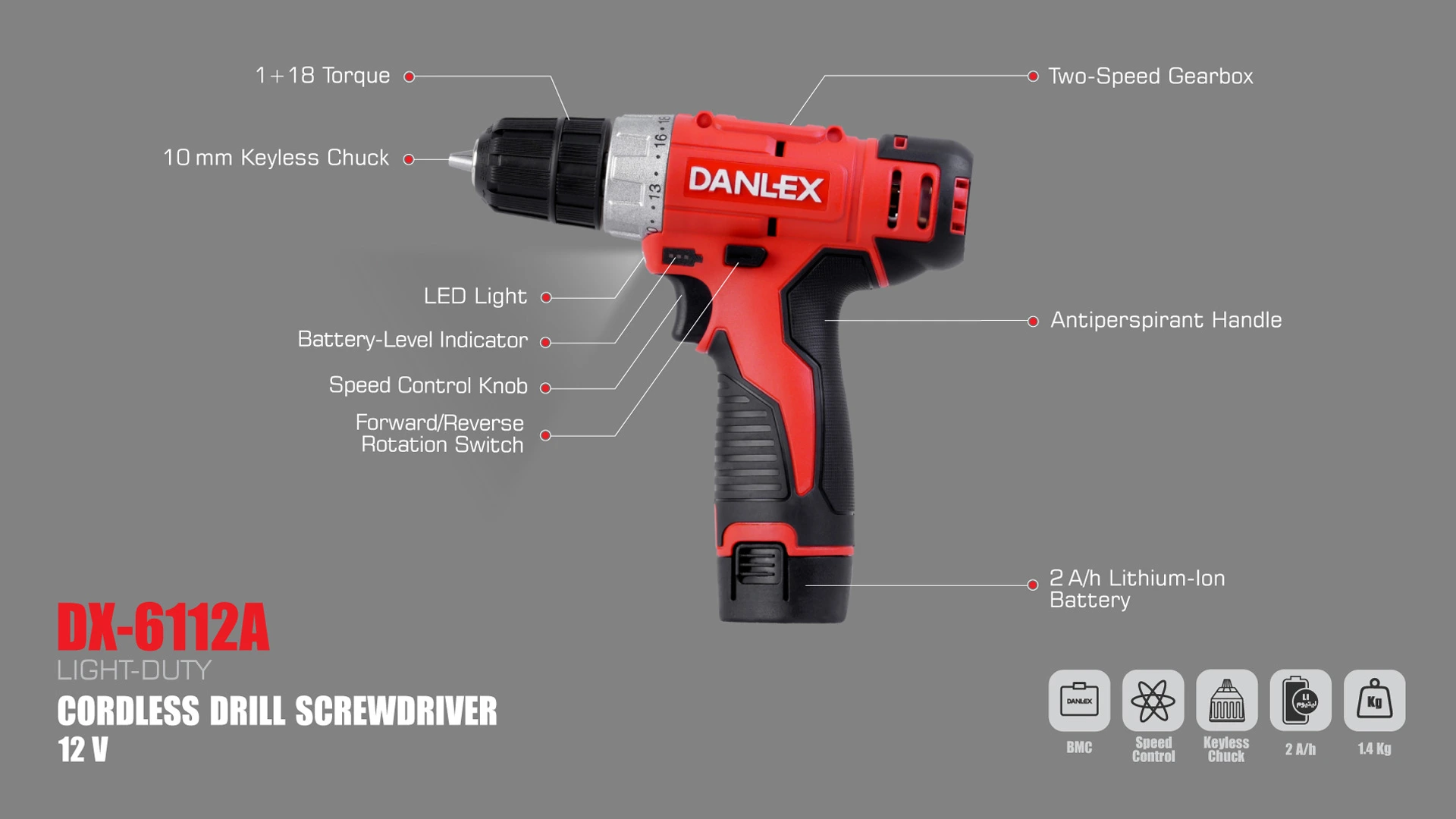 دریل پیچ گوشتی شارژی دنلکس لیتیوم 12 ولت مدل DX-6112A بررسی-دریل-پیچ-گوشتی-شارژی-دنلکس-مدل-DX-6112A