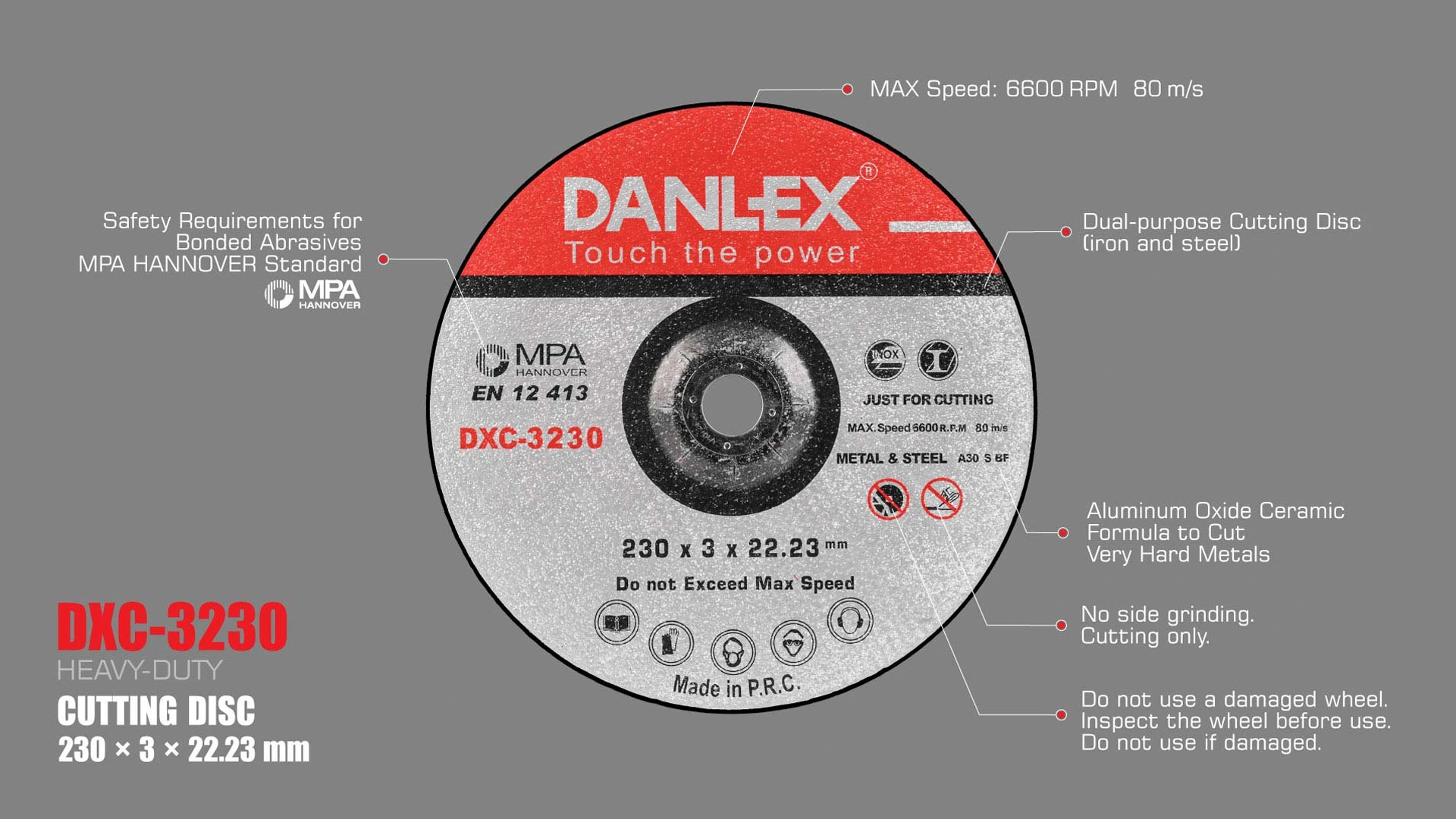 صفحه برش آهن و استیل دنلکس 230 میلیمتر دو کاره مدل DXC-3230 بررسی-صفحه-برش-آهن-و-استیل-دنلکس-مدل-DXC-3230