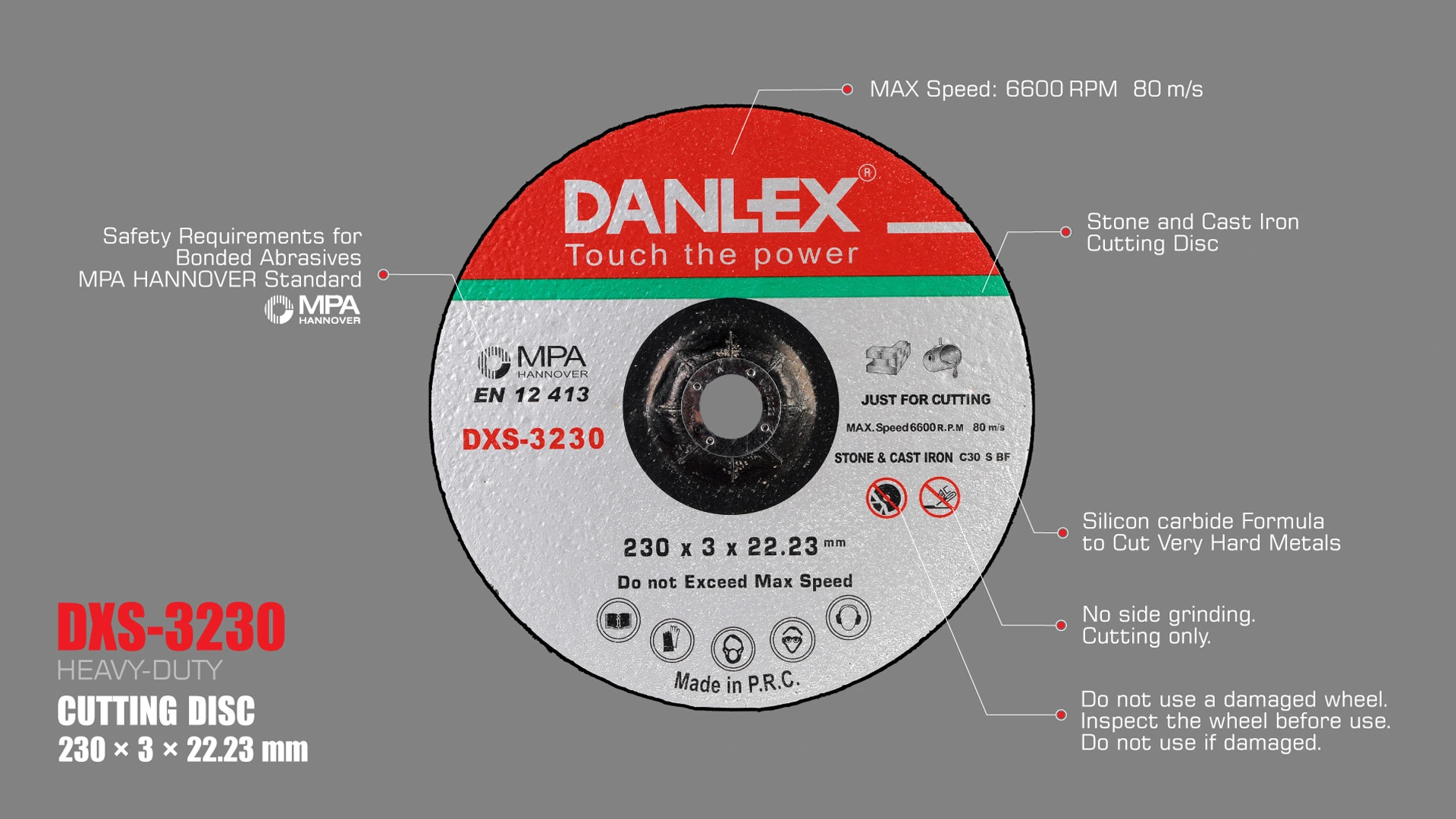 صفحه سنگبری دنلکس 230 میلیمتر مدل DXS-3230 بررسی-صفحه-سنگبری-دنلکس-مدل-DXS-3230