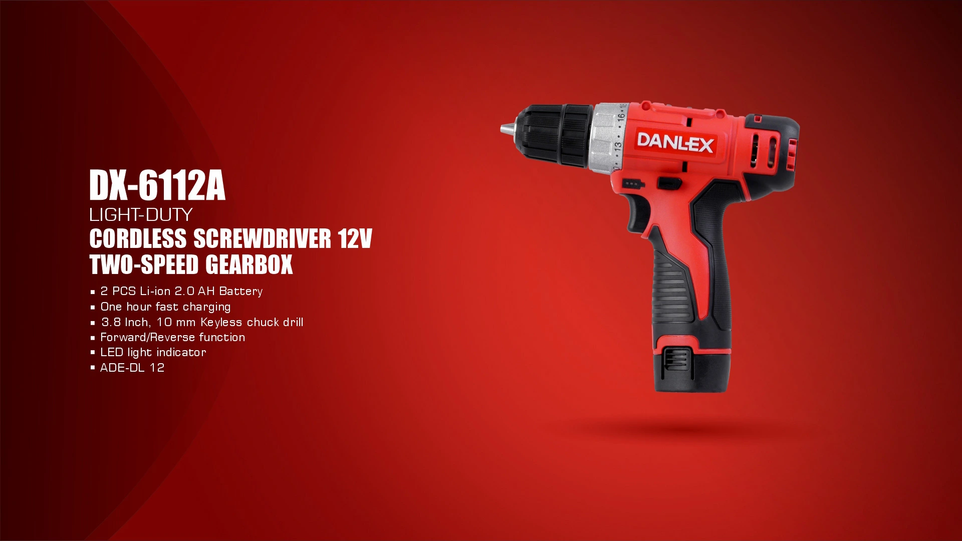 دریل پیچ گوشتی شارژی دنلکس لیتیوم 12 ولت مدل DX-6112A معرفی-دریل-پیچ-گوشتی-شارژی-لیتیوم-دنلکس-مدل-DX-6112A